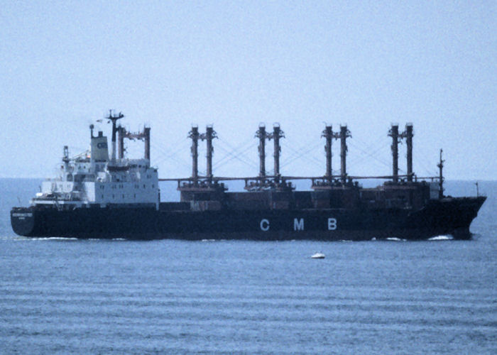 Photograph of the vessel  CMBT Splendour pictured departing Le Havre on 15th August 1997