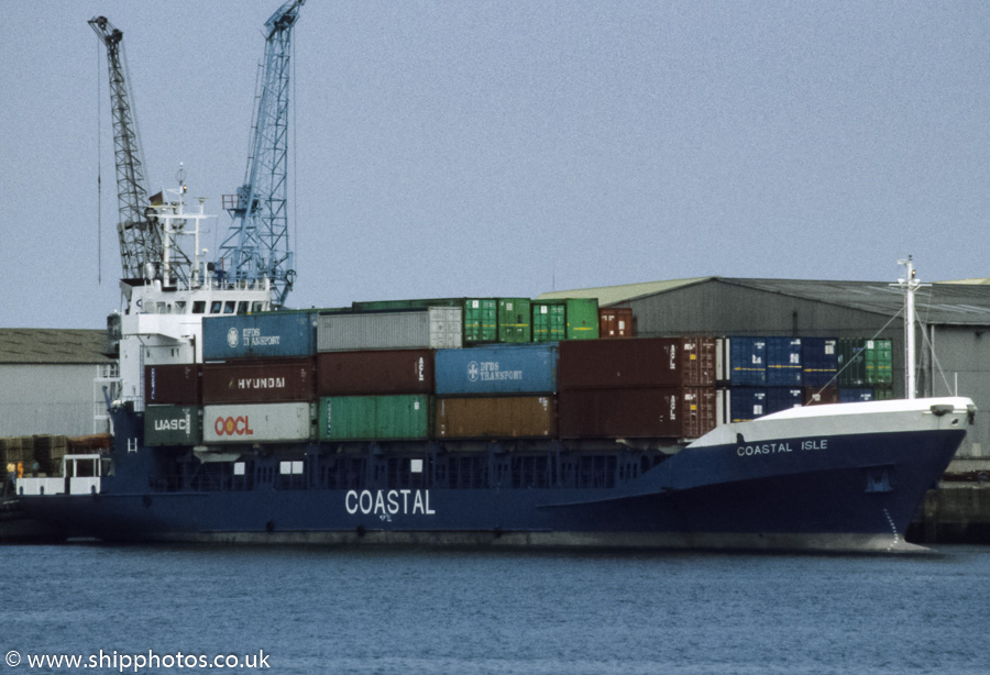 Photograph of the vessel  Coastal Isle pictured arriving at Dublin on 29th August 1998