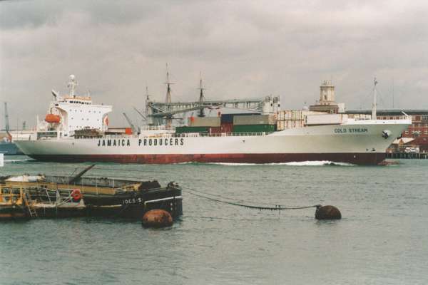 Photograph of the vessel  Cold Stream pictured departing Portsmouth on 6th June 2000