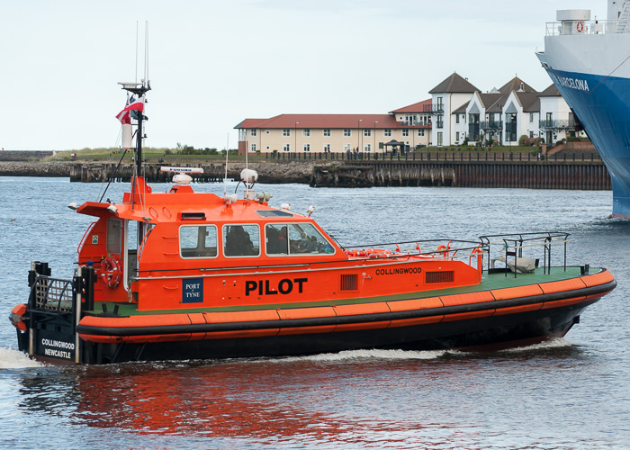 Photograph of the vessel pv Collingwood pictured at North Shields on 22nd August 2014