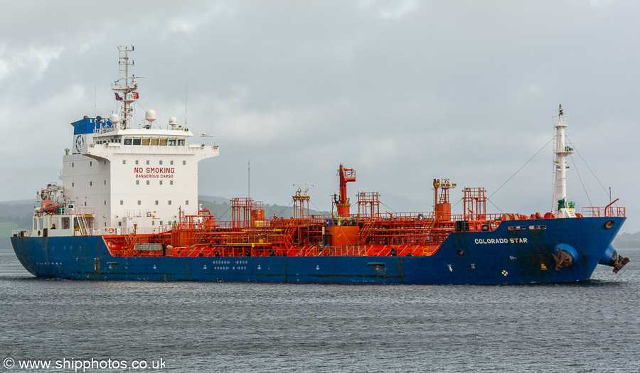 Photograph of the vessel  Colorado Star pictured passing Greenock on 29th September 2023