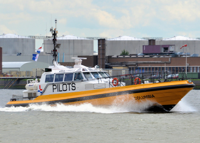 Photograph of the vessel pv Columbia pictured passing Vlaardingen on 24th June 2011