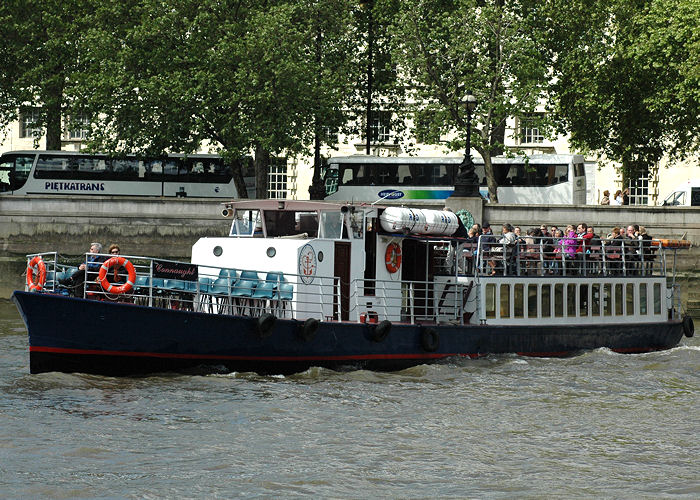 Photograph of the vessel  Connaught pictured in London on 18th May 2008