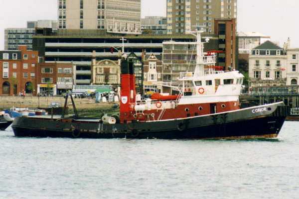Photograph of the vessel  Conor pictured departing Portsmouth on 9th May 1995