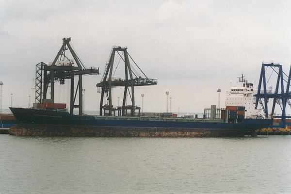 Photograph of the vessel  Contship La Spezia pictured in Felixstowe on 26th August 1995