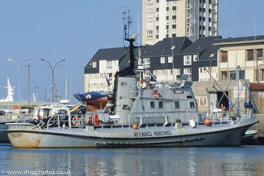Photograph of the vessel  Coriandre pictured at Cherbourg on 24th August 1989