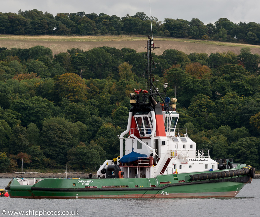 Photograph of the vessel  Corringham pictured at Hound Point on 17th September 2015