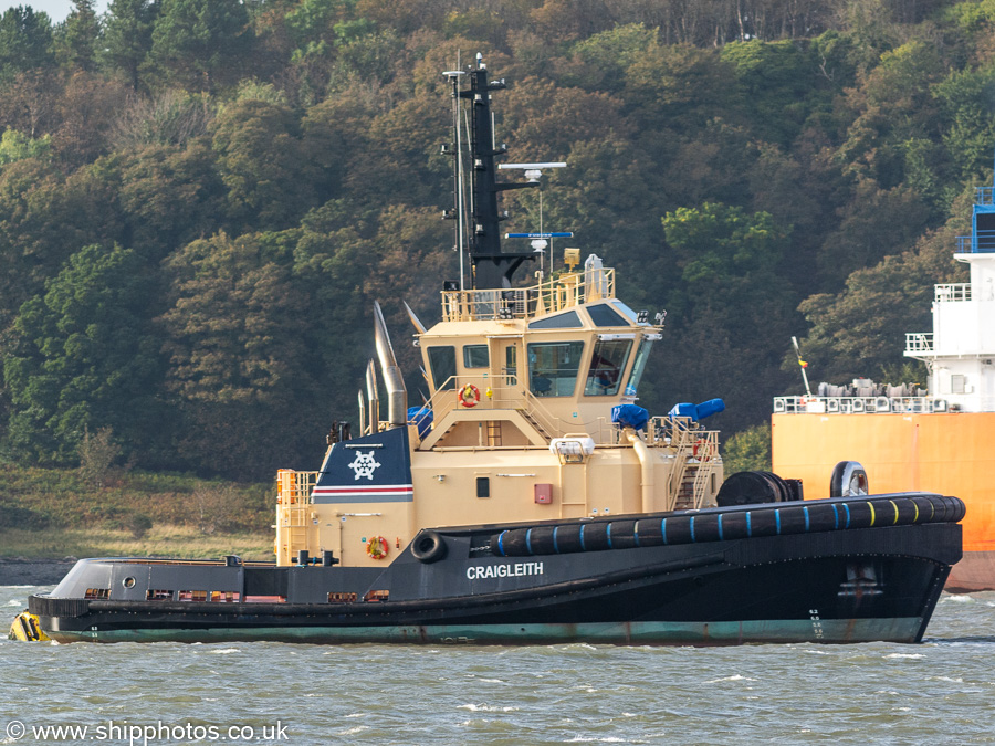 Photograph of the vessel  Craigleith pictured at Braefoot Bay on 10th October 2021