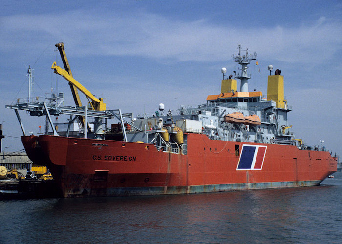 Photograph of the vessel  C.S. Sovereign pictured in Southampton on 21st July 1996