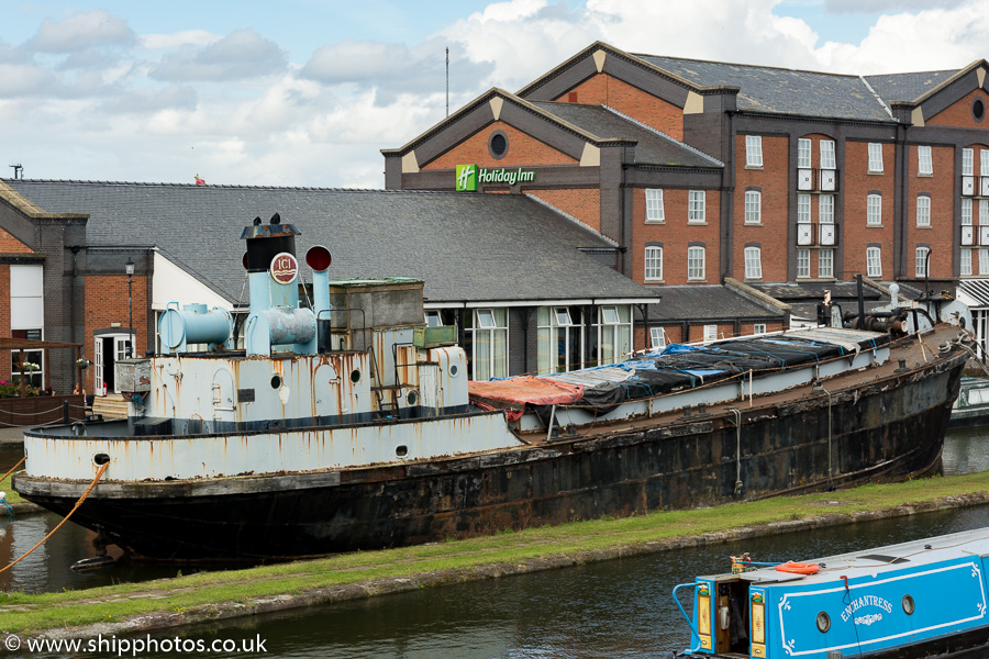 Photograph of the vessel  Cuddington pictured at the National Waterways Museum at Ellesmere Port on 29th August 2015