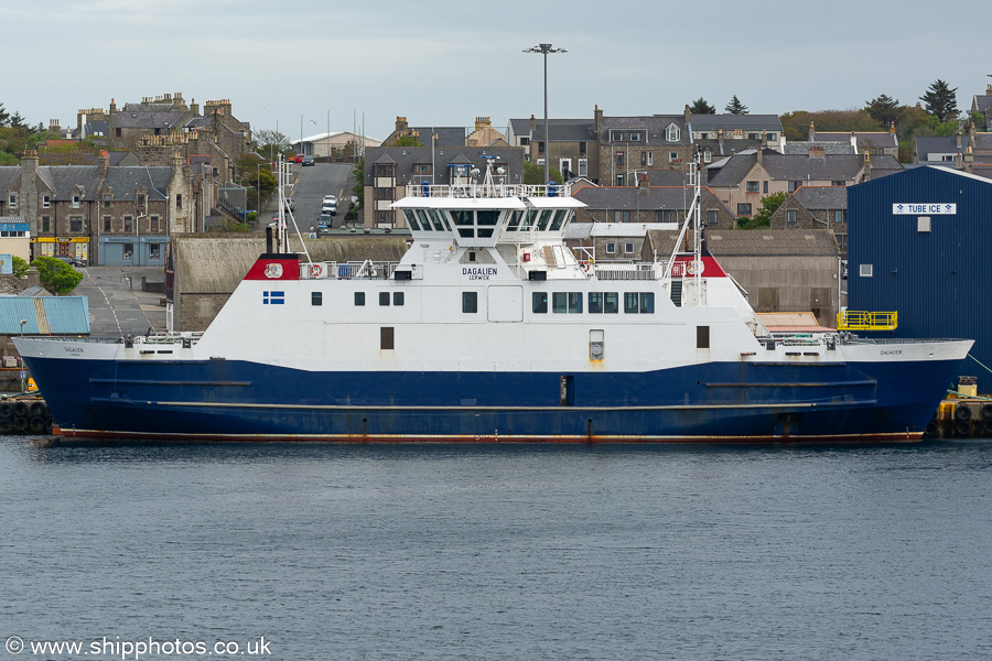 Photograph of the vessel  Dagalien pictured at Lerwick on 21st May 2022