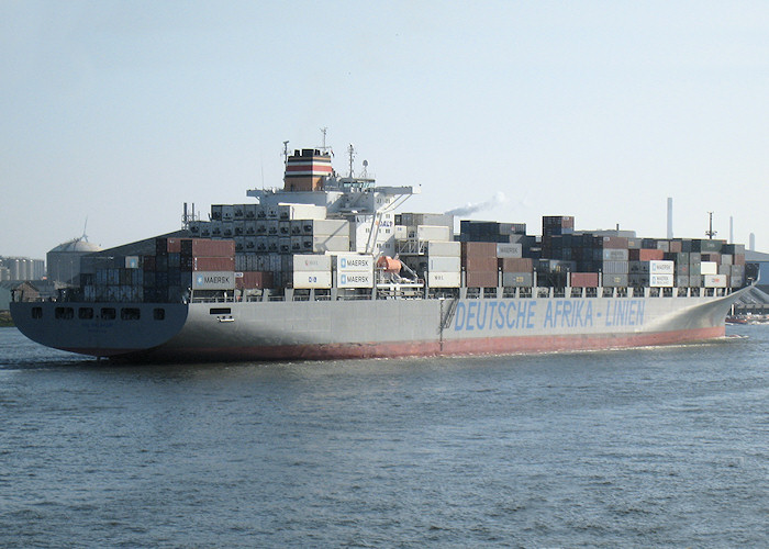 Photograph of the vessel  DAL Kalahari pictured passing Vlaardingen on 26th June 2011