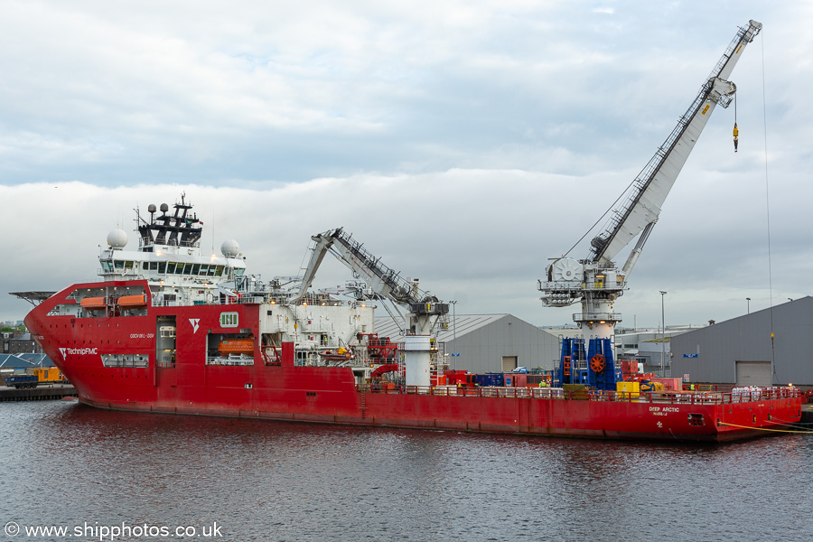 Photograph of the vessel  Deep Arctic pictured at Aberdeen on 22nd May 2022