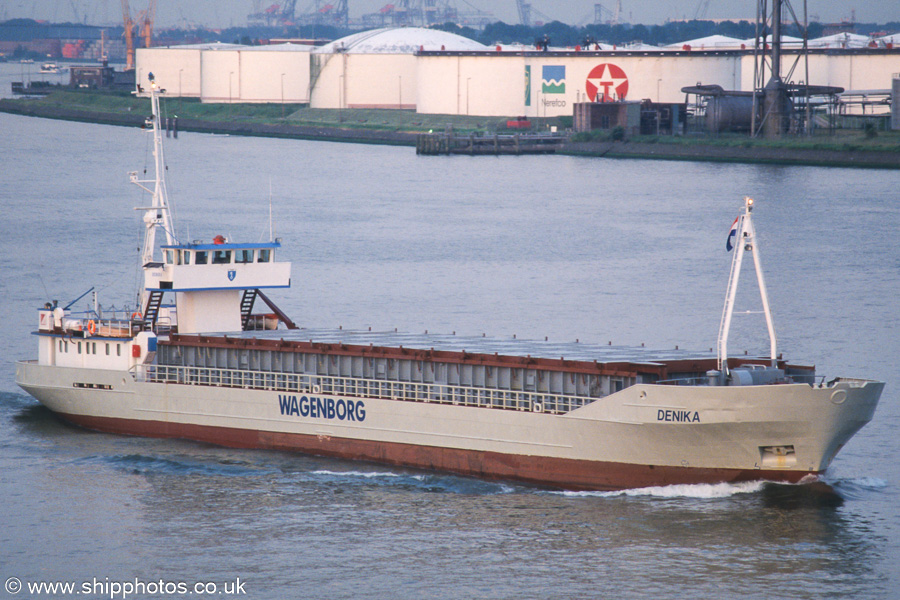 Photograph of the vessel  Denika pictured on the Nieuwe Maas at Vlaardingen on 17th June 2002