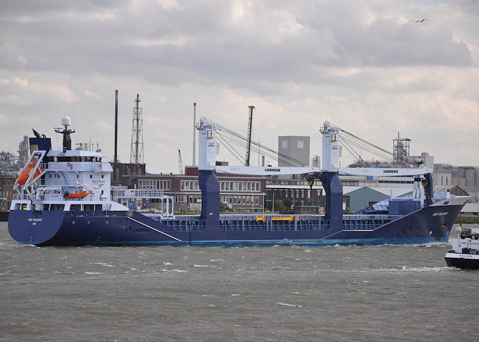 Photograph of the vessel  Deo Volente pictured passing Vlaardingen on 22nd June 2012