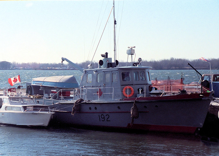 Photograph of the vessel HMCS Detector pictured at Toronto on 13th November 1988