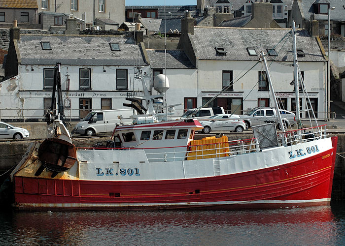 Photograph of the vessel fv Devotion pictured at Macduff on 28th April 2011