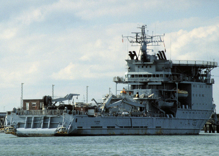 Photograph of the vessel RFA Diligence pictured at Gosport on 30th August 1997