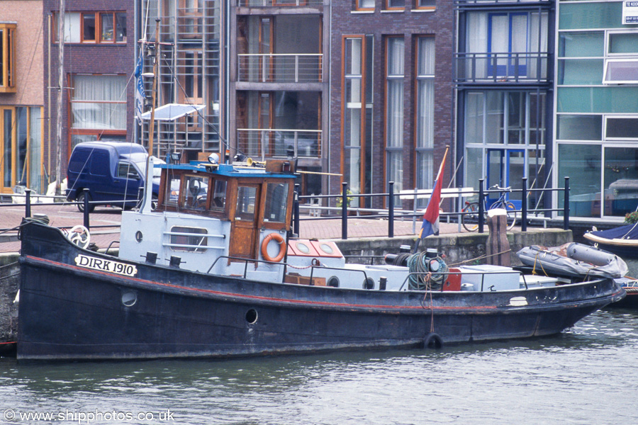Photograph of the vessel  Dirk pictured in Entrepothaven, Amsterdam on 16th June 2002