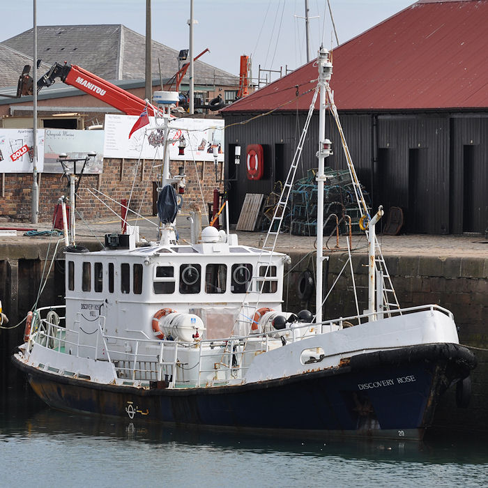 Photograph of the vessel rv Discovery Rose pictured at Arbroath on 12th September 2013