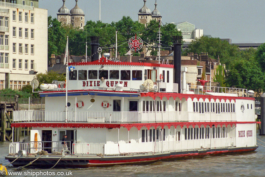 Photograph of the vessel  Dixie Queen pictured in London on 3rd September 2002