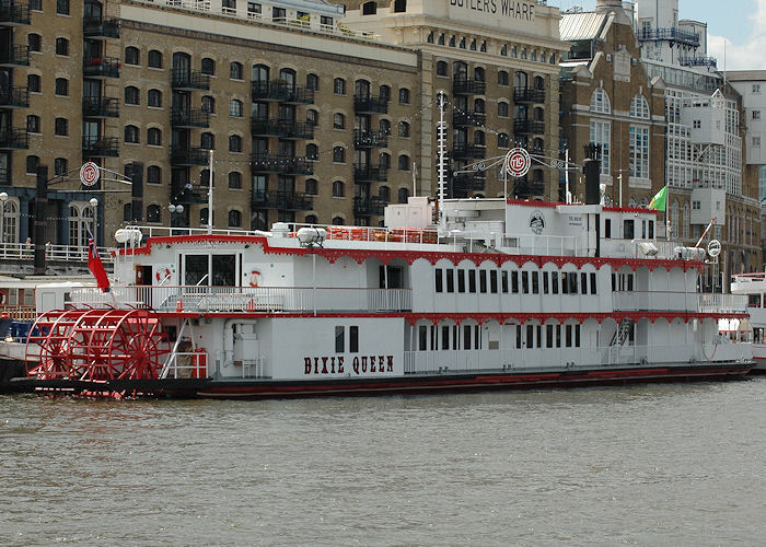 Photograph of the vessel  Dixie Queen pictured in London on 14th June 2009
