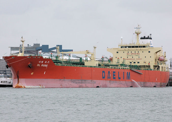 Photograph of the vessel  DL Rose pictured in the 3e Petroleumhaven, Rotterdam-Botlek on 20th June 2010