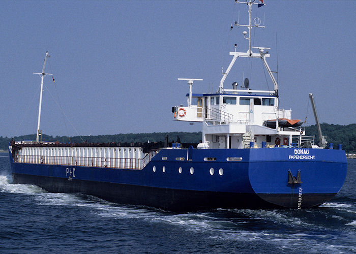 Photograph of the vessel  Donau pictured on Kieler Förde on 22nd August 1995