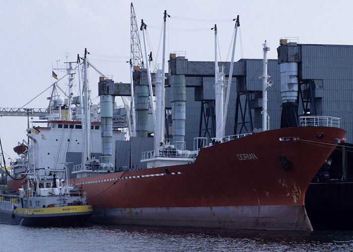 Photograph of the vessel  Dorian pictured in Hamburg on 21st August 1995