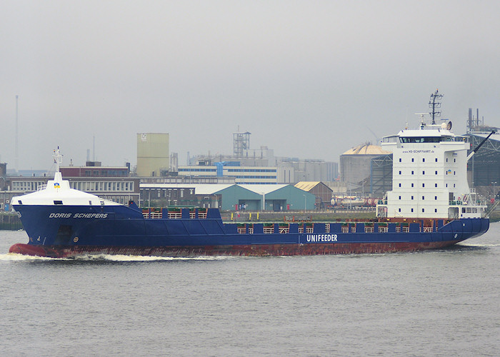 Photograph of the vessel  Doris Schepers pictured passing Vlaardingen on 26th June 2011