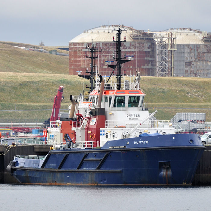Photograph of the vessel  Dunter pictured at Sella Ness on 11th May 2013