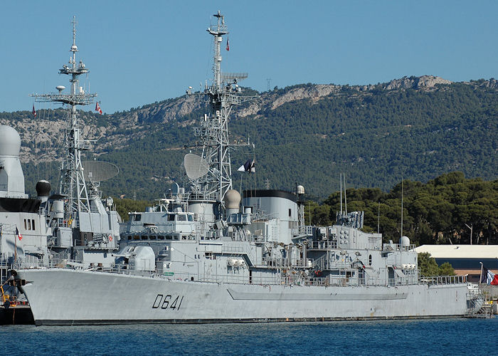 Photograph of the vessel FS Dupleix pictured in Toulon on 9th August 2008