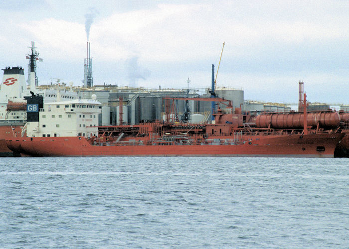Photograph of the vessel  Dutch Faith pictured on the River Tees on 4th October 1997