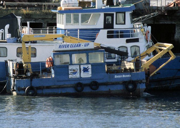 Photograph of the vessel  Eager Beaver pictured on the River Tyne on 5th October 1997