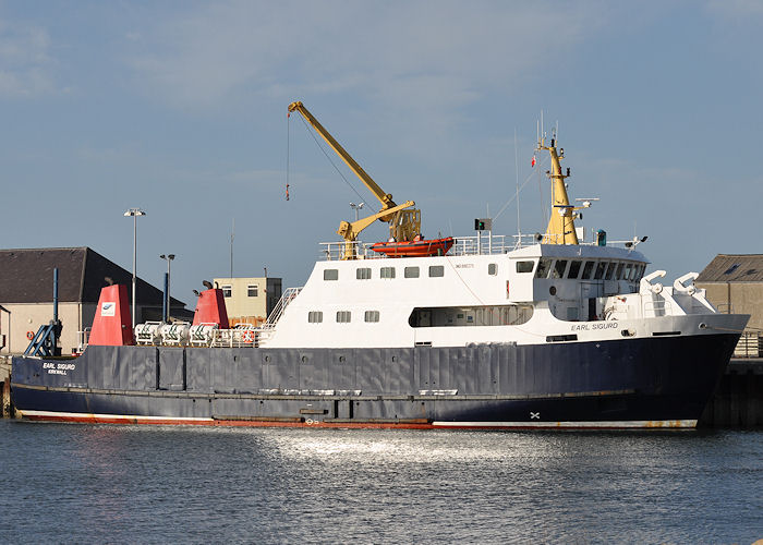 Photograph of the vessel  Earl Sigurd pictured at Kirkwall on 9th May 2013