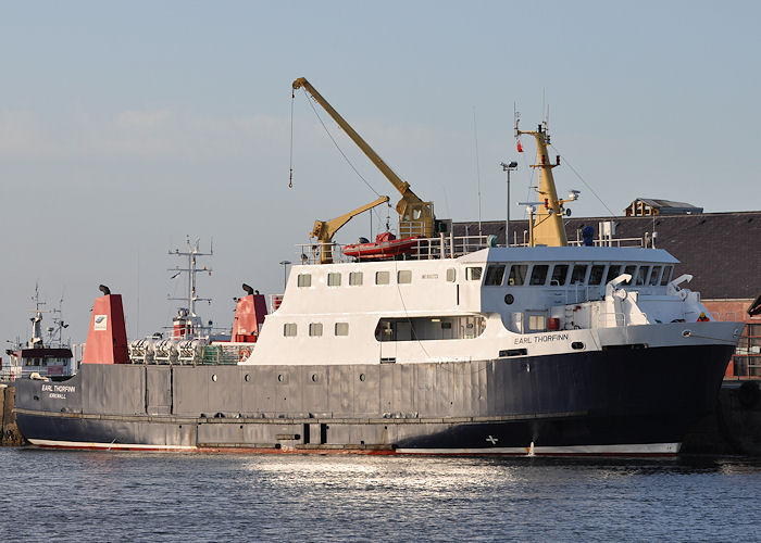 Photograph of the vessel  Earl Thorfinn pictured at Kirkwall on 9th May 2013