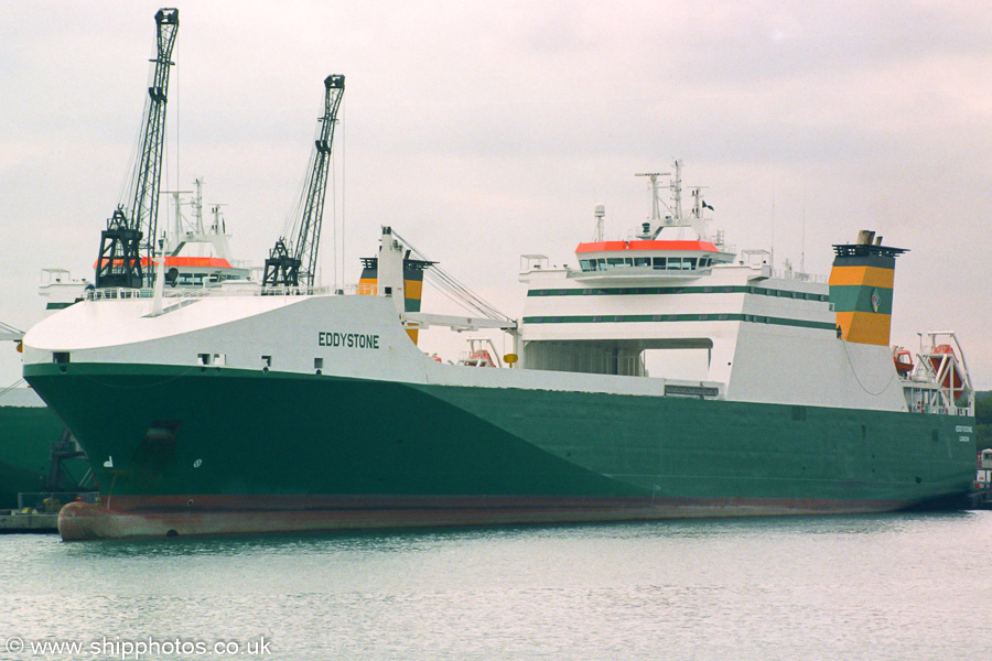 Photograph of the vessel  Eddystone pictured at Marchwood Military Port on 27th September 2003