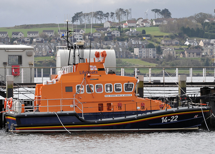 Photograph of the vessel RNLB Edward Duke of Windsor pictured at Broughty Ferry on 18th April 2012