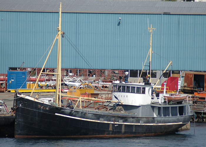 Photograph of the vessel  Ekar pictured in Haugesund on 13th May 2005