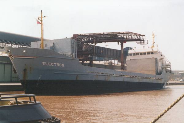 Photograph of the vessel  Electron pictured in Immingham on 18th June 2000