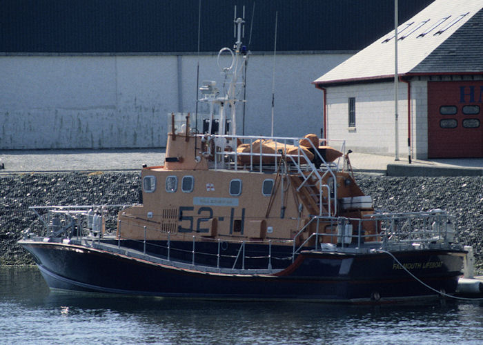 Photograph of the vessel RNLB Elizabeth Ann pictured at Falmouth on 5th May 1996