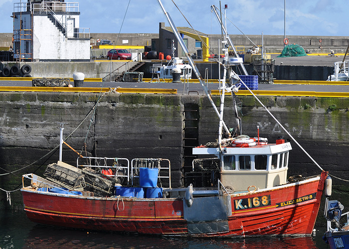 Photograph of the vessel fv Elizabeth B pictured at Fraserburgh on 15th April 2012