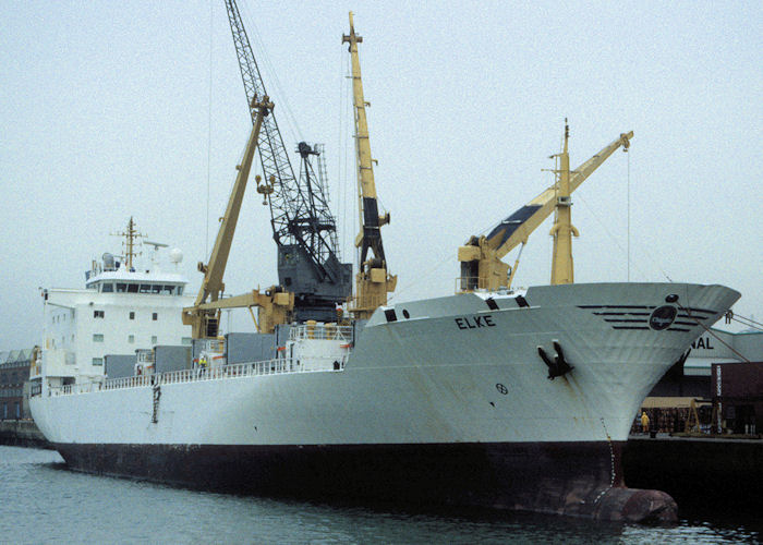 Photograph of the vessel  Elke pictured at Southampton on 21st January 1998