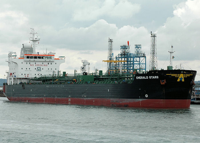 Photograph of the vessel  Emerald Stars pictured at Fawley on 14th August 2010