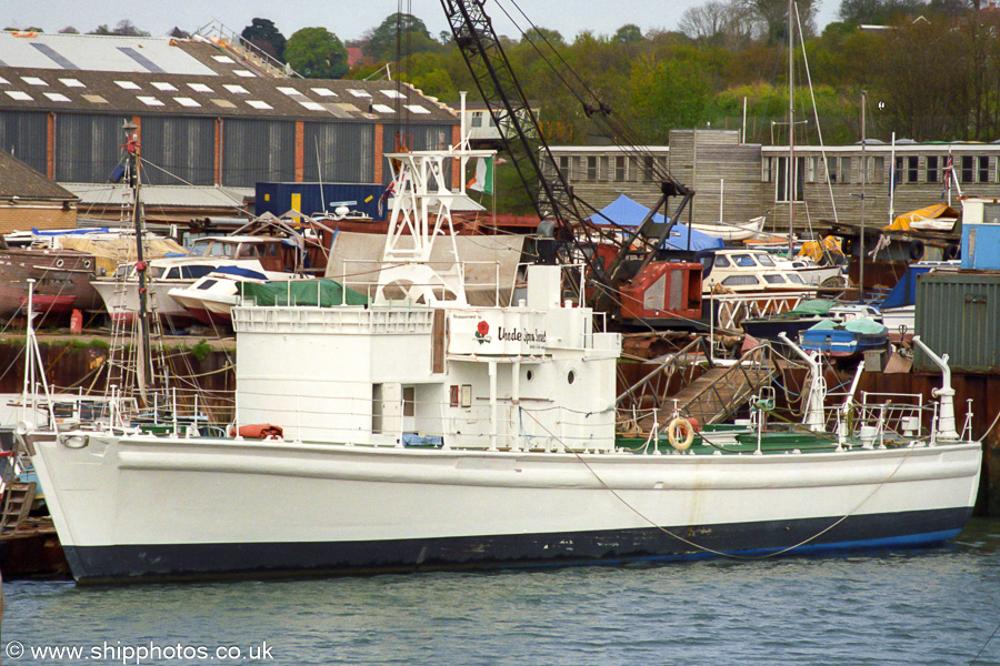 Photograph of the vessel rv Enterprise pictured at Woolston on 20th April 2002