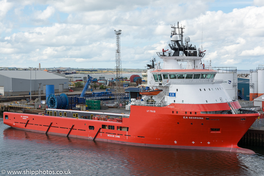 Photograph of the vessel  E.R. Georgina pictured at Aberdeen on 17th May 2015