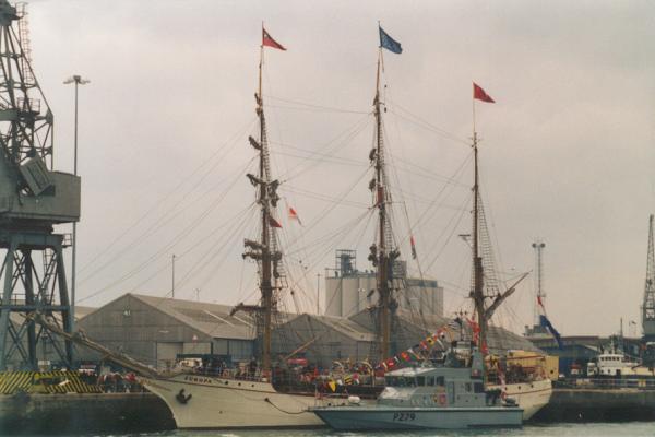 Photograph of the vessel  Europa pictured in Southampton on 14th April 2000