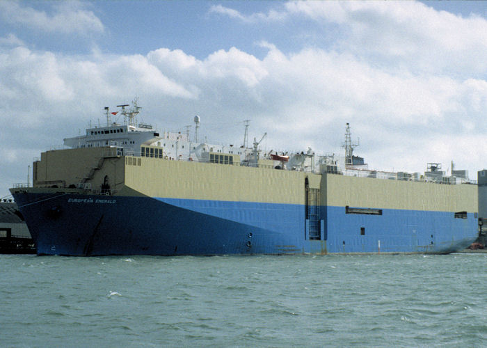 Photograph of the vessel  European Emerald pictured at Southampton on 17th October 1997