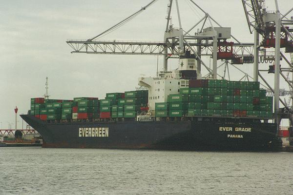 Photograph of the vessel  Ever Grade pictured in Le Havre on 6th March 1994