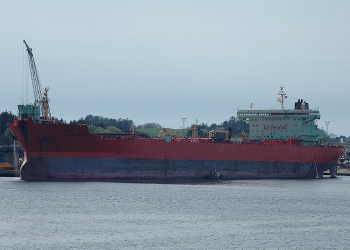 Photograph of the vessel  Evi Knutsen pictured at Stavanger on 5th May 2008